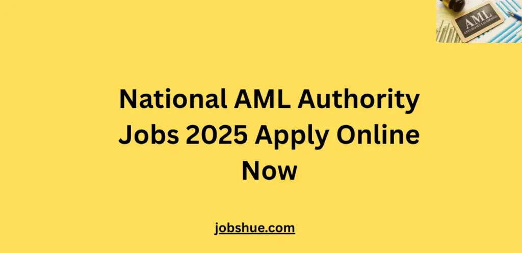 National AML Authority Jobs 2025 Apply Online Now