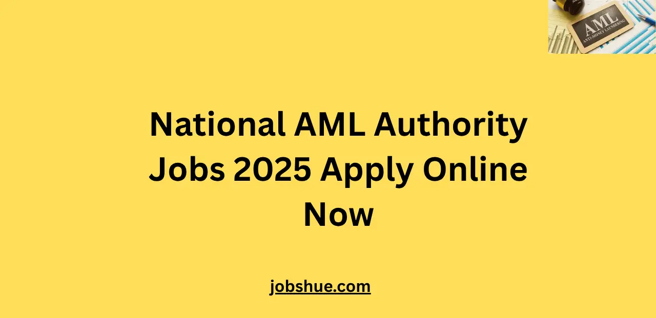 National AML Authority Jobs 2025 Apply Online Now